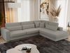 Freistehendes Ecksofa mit lose Kissen, L-form - SAVONA - rechts - Grau Boucle Bild 3