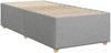 vidaXL Bettgestell ohne Matratze Hellgrau 90x190 cm Stoff 3284694 Bild 3