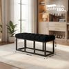 Sitzbank Amun Stoff Schwarz 100 cm [307221] Bild 2