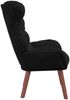vidaXL Sessel Schwarz 69 x 74 x 93 cm Samt 42001893 Bild 5