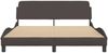vidaXL Bettgestell "Dover" Dunkelbraun 160x200 cm Stoff 373208 Bild 4