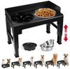 BlingBin Futternapf Futterstation Hundenapf, 5 fach Höhenverstellbar Futternapf (8–30 cm), Edelstahl, mit Edelstahlnäpfen,Langsam Fütterer Hundenäpfe,für Große kleine Hunde Bild 4