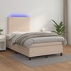 vidaXL Boxspringbett mit Matratze & LED Cappuccino-Braun 120x190 cm 3270286 Bild 5