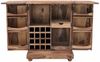 Aufklappbarer Barschrank 80x105x55 aus indischem Sheesham-Holz Bild 1