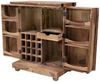Aufklappbarer Barschrank 80x105x55 aus indischem Sheesham-Holz Bild 2