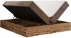 Polsterbett mit Bettkasten, Boxspringbett ohne Kopfteil WOOD ZERO, 7-Zonen Multipocket-Matratze und Topper, modernes Bett für Schlafzimmer - Braun Cordstoff - 140 x 200 cm - H3 Bild 5