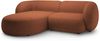 Micadoni Ecksofa Kate 2-Sitzer Links Boucle Terrakotta Bild 2