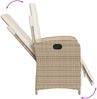 vidaXL 7-tlg. Garten-Essgruppe mit Kissen Beige Poly Rattan 3212581 Bild 5