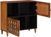 vidaXL Sideboard mit Speicher Walnuss 80 x 33 x 75 cm Massivholz Mango 4018251 Bild 2