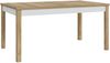 Forte SAITAMA Esstisch 160, moderner Esszimmertisch, ausziehbar, Holzwerkstoff, Mauvella Eiche / Secret Grey Holzdekor, 160,4 cm (207 cm) breit x 76,6 cm hoch x 90 cm tief Bild 3