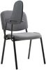 CLP 4er Set Stuhl Ken mit Klapptisch Stoff-Bezug,grau Bild 5