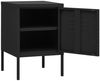 vidaXL Nachttisch Schwarz 35x35x51 cm Stahl 336214 Bild 4