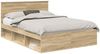 vidaXL Bettrahmen Sonoma 140 x 200 cm Massives Kiefernholz 3410593 Bild 2