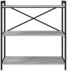 vidaXL Bücherregal Grau Sonoma 80 x 30 x 85 cm Holzwerkstoff 868428 Bild 5