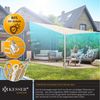 KESSER® Sonnensegel Sonnenschutz Windschutz | HDPE Gewebe | wasserabweisend & windabweisend | 5-Fach quer vernäht robust & stabil Schattenspender Garten Balkon Terrasse Rechteck, Creme, 2x3m Bild 3