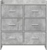 vidaXL Sideboard Betongrau 75 x 33 x 80 cm Holzwerkstoff 8011102 Bild 4