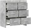vidaXL Sideboard Betongrau 75 x 33 x 80 cm Holzwerkstoff 8011102 Bild 3