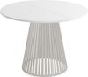 WFL GROUP Esstisch Naro ausziehbar rund modern mit Metallbeinen in Kaschmir (MADE IN EU, erhältlich in 2 Größen – 100/120 cm, ausziehbar auf 180/200 cm), platzsparender Tisch für kleine Küche, Esszimmer oder Wohnzimmer Bild 2