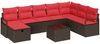 vidaXL Sofa Set mit Kissen 5 pcs Poly-Rattan 3360575 Bild 2