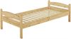 Einzelbett Bettrahmen 90x200 Kieferbett natur Massivholz Futonbett Rollrost 60.32-09 Bild 3