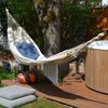 2 Personen Hängematte Relaxmatte 400x160cm bis 150kg Beige Bild 4