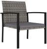vidaXL Garten-Essstühle 2 Stk. Poly Rattan Grau 315112 Bild 2