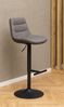Barhocker >Adisa< (2er-Set) in graubraun, Polyester, Stahl - 47x95x52,5 (BxHxT) Bild 2