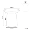 Beistelltisch TORRENS Metall Pastellrosa Bild 2