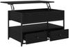 vidaXL Couchtisch Schwarz Eichen-Optik 85 x 50 x 50 cm Holzwerkstoff 883057 Bild 5