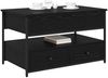 vidaXL Couchtisch Schwarz Eichen-Optik 85 x 50 x 50 cm Holzwerkstoff 883057 Bild 3