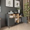 Kommode Marelle Anthrazit/Artisan 120 x 81.3 cm mit 2 Türen Vicco Bild 5