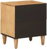 vidaXL Nachttisch 2 pcs Braun 40 x 33,5 x 46 cm Massivholz Mango 4018915 Bild 5