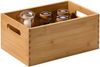 KESPER Stapelkiste 57411 aus FSC zertifiziertem Bambus / Allzweckkiste 28,5 x 18,5 x 13 cm / Holzkiste Bild 2