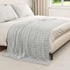 vidaXL Überwurfdecke Grau 200 x 150 cm Fleece 42016922 Bild 3