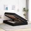 vidaXL Aufbewahrungsbett mit Matratze Schwarz 140 x 200 cm Polyester 3370232 Bild 4