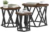 vidaXL Nesting Beistelltisch 3 pcs Geräucherte Eiche 868257 Bild 3