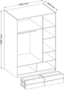 Kleiderschrank Drehtürenschrank Wäscheschrank Schrank Schlafzimmer Sonoma Eiche Bild 3