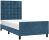 vidaXL Bettgestell mit Kopfteil Samt Dunkelblau 100x200 cm Bild 3
