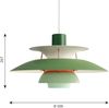 PH 5 Pendelleuchte Hues of Green Bild 2