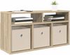vidaXL Lowboard mit Schubladen Sonoma-Eiche 72 x 22,5 x 38 cm 8000574 Bild 2