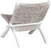 vidaXL Relaxstuhl Weiß Natur Kubu-Rattan und Massivholz Mahagoni 285800 Bild 5