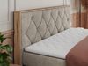 Boxspringbett VENETO KING, Doppelbett mit Multipocket-Matratze, Polsterbett mit Kopfstütze - 180 x 200 cm - Beige Stoff - H4 Bild 3
