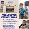 Coemo Spielküche Ida 4er Set aus Holz 4-tlg. Kinderküche in Grau Bild 3