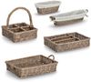 ZELLER Besteckkorb 14177 im Landhausstil, Weide, 35 x 26 x 7 cm Bild 4