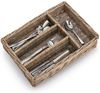ZELLER Besteckkorb 14177 im Landhausstil, Weide, 35 x 26 x 7 cm Bild 2