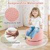 2er-Set Drehstühlen gepolsterte Kinderhocker mit Schleifenlehne Schaumstoffsitz & kratzfeste Fußpolster Kindersessel Rosa Bild 5