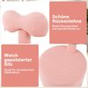 2er-Set Drehstühlen gepolsterte Kinderhocker mit Schleifenlehne Schaumstoffsitz & kratzfeste Fußpolster Kindersessel Rosa Bild 4