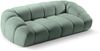 Micadoni Sofa Diana 3-Sitzer XL Strukturierter Samtstoff Minze Bild 3