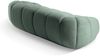 Micadoni Sofa Diana 3-Sitzer XL Strukturierter Samtstoff Minze Bild 4