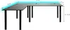 SyberDesk Gaming Pro LED Eckschreibtisch 197 x 132 cm mit LED großer Computer-Schreibtisch, Gaming tisch, USB HUB, (links, schwarz) Bild 2